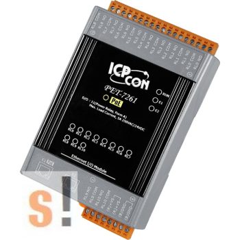   PET-7261 # PoE Ethernet I/O Modul/Modbus TCP/11x Relay Out/2x LAN switch, ICP DAS