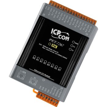   PET-7267 # PoE Ethernet I/O Module/Modbus TCP/8Relay Output/2LAN, ICP DAS