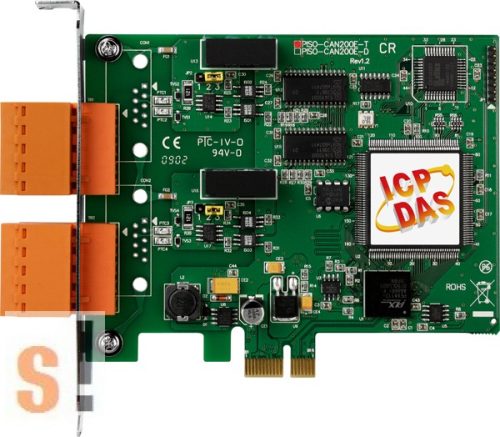 PEX-CAN200i-T  # PCI kártya/Express/CAN/2 port/sorkapocs/szigetelt, ICP DAS