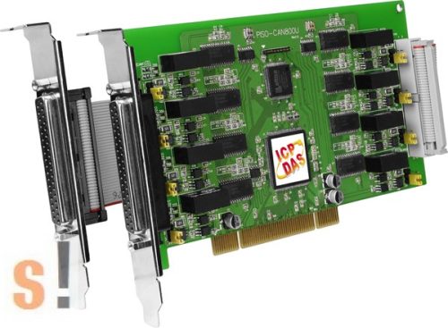 PISO-CAN800U-D # PCI kártya/Universal/CAN/8 port/D-sub/szigetelt, ICP DAS