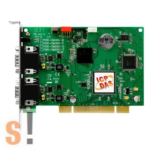 PISO-CM200U-D # Intelligens PCI kártya/Universal/CAN/2 port/D-sub/szigetelt, ICP DAS