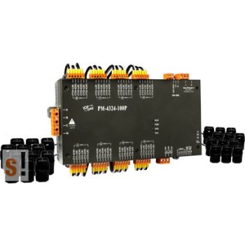   PM-4324-160P-MTCP # Fogyasztásmérő/Power Meter/Modbus TCP/PoE Ethernet port/8x három fázis vagy 24x egy fázis/ 100A áramváltó, ICP DAS