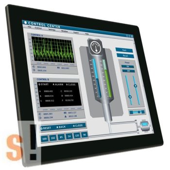   PM1538 # 15" ipari panel PC/Intel Celeron J1900 Processor/2.0 Ghz/4GB RAM/64GB SSD/3x RS-232/422/485/2x USB2.0/2x USB 3.0/2x LAN/2x Gigabit LAN, PMaster