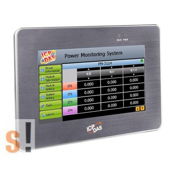   PMD-2201-EN CR # IoT Energia felhasználás/ fogyasztás mérés/Power Meter Concentrator/7" LCD kijelző/1 GbE port/2x USB port/2x COM port/Modbus TCP/RTU/SNMP/MQTT/ICP CON/ICP DAS