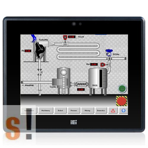 PPC-F10B-BT-J1/2G/R-R10 # 10,4" Panel PC/Érintőképernyős/Touch Panel PC//450cd/Intel Celeron N2807 processzor/2GB RAM/IP65 front panel/IEI