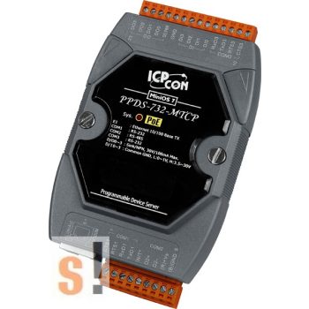   PPDS-732-MTCP # Soros/PoE-Ethernet/Konverter/Modbus/Átjáró/Programozható/1x-R<wbr> S-485/2x-RS-232-port/Ethernet-10/100/4x DI/4x DO/-ICPDAS