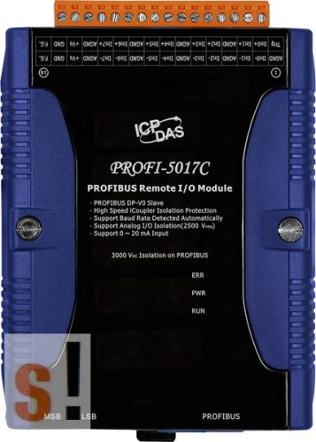 PROFI-5017C # PROFIBUS I/O Modul/DP-V0/Slave/8AI/áram, ICP DAS