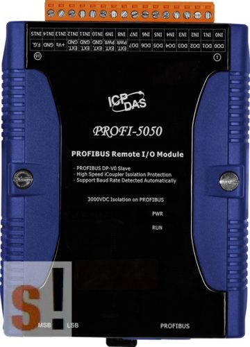 PROFI-5050 CR # PROFIBUS I/O Modul/DP-V0/Slave/16DI/8DO, ICP DAS