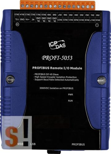 PROFI-5053 CR # PROFIBUS I/O Modul/DP-V0/Slave/24DI, ICP DAS