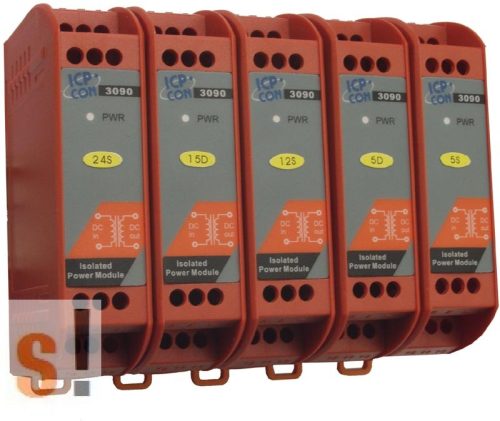 PW-3090-12S-R # Táp modul/szigetelt/DC-DC konverter/+-12V kimenet/800mA, ICP DAS