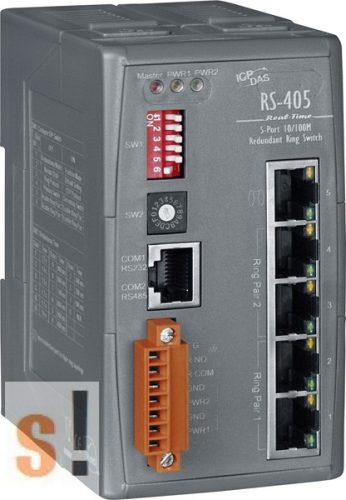 RS-405  # 5 portos Real-time redundáns Ring switch , 10/100, ICP DAS