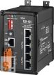 RSM-405  # 5 portos Real-time redundáns Ring switch , 10/100, fém ház, ICP DAS