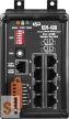 RSM-408 CR # 8 portos redundáns Ring switch szigetelt tápfeszültség bemenettel +10 VDC ~ +30 VDC, fémház, ICP DAS