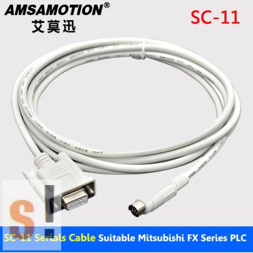 SC-11 # Soros programozó kábel Mitsubishi FX1S/1N/2N/3U/0N sorozatú PLC-hez/RS-232 port/Mini-DIN 8 port