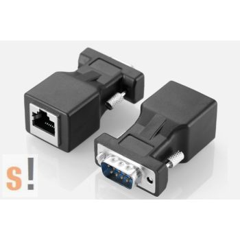   SEFIT0856 #  Sub-D9 papa -- RJ45 átalakító/DB9 papa csatlakozó/RJ45 alj