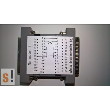 SENM11 # Null modem adapter/DB25 papa-mama