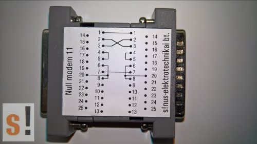 SENM11 # Null modem adapter/DB25 papa-mama