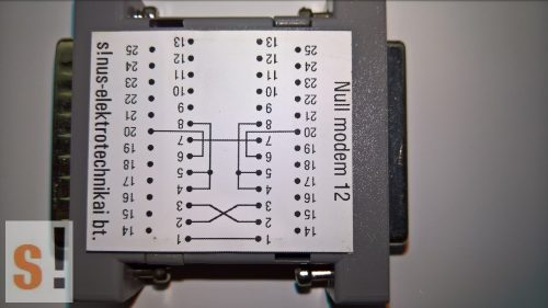 SENM12 # Null modem adapter/DB25 papa-mama