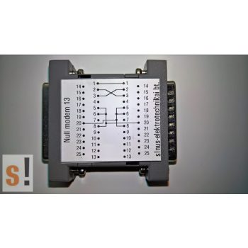 SENM13 # Null modem adapter/DB25 papa-mama