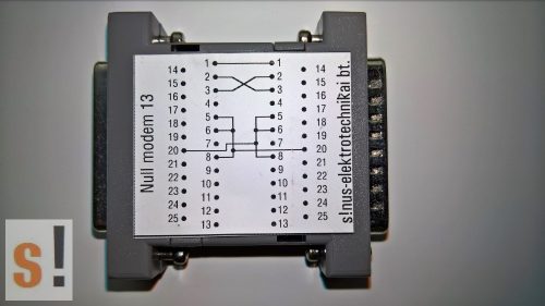 SENM13 # Null modem adapter/DB25 papa-mama