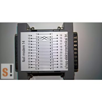 SENM14 # Null modem adapter/DB25 papa-mama