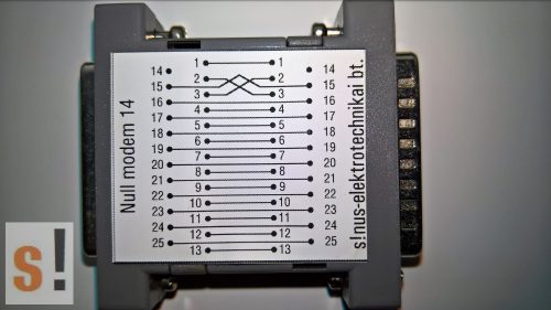 SENM14 # Null modem adapter/DB25 papa-mama