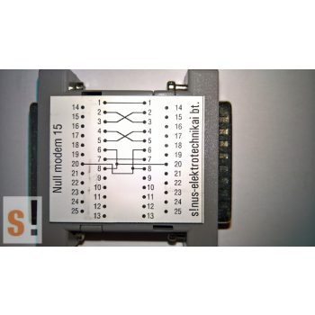SENM15 # Null modem adapter/DB25 papa-mama