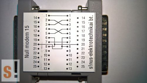 SENM15 # Null modem adapter/DB25 papa-mama