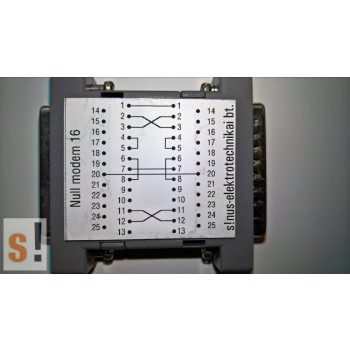 SENM16 # Null modem adapter/DB25 papa-mama