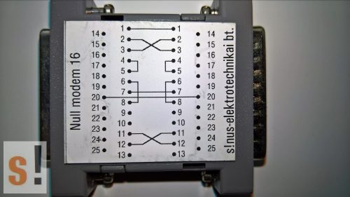 SENM16 # Null modem adapter/DB25 papa-mama