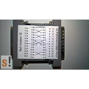SENM18 # Null modem adapter/DB25 papa-mama