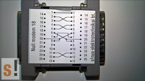 SENM18 # Null modem adapter/DB25 papa-mama