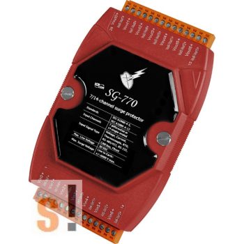   SG-770 # Túlfeszültség védelem, Surge Protector/7/14 Ch/6 kV /RS-485/RS-422/Modbus/CAN/Hőelem/Feszültség/Áram bemenethez/ICP DAS