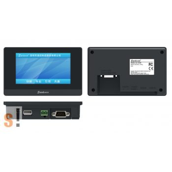   SK-043QE # 4,3" HMI kijelző/érintőképernyő/Cortex A7 1GHz/128MB FLASH+128MB DDR3/RS-232 port/RS-422/485 port/USB port/DC24V táp/IP65 front/Samkoon