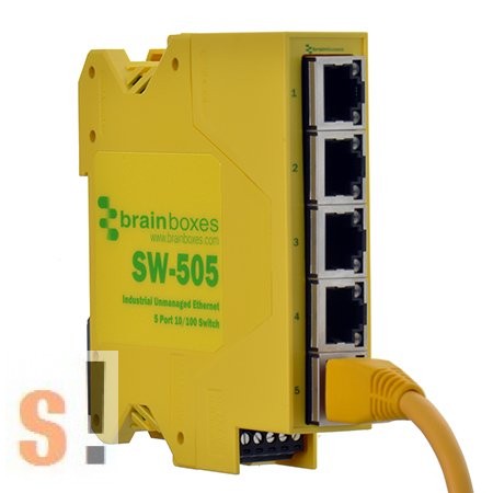 SW-505 # Ethernet switch, 5 port, 10/100 Mbps, DIN sínre