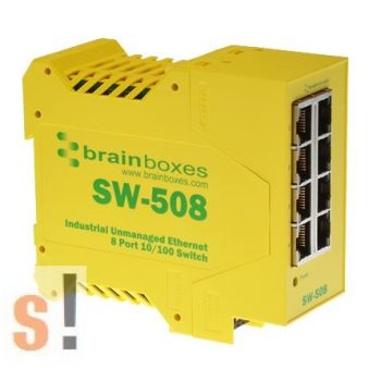 SW-508 # Ethernet switch, 8 port, 10/100 Mbps, DIN sínre