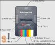 TEL0190 # 4-csatornás szigetelt USB–soros átalakító /1x RS-485 port/1x RS-232 port/2x TTL port/ beépített 12 V-os tápegység/USB-C csatlakozó/RainbowLink