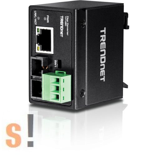 TI-F10SC # Ipari Ethernet Média konverter/10/100 Mbps port / 100Base-FX port SC típusú/Multi mód/-40 to 75 ºC/2 km/TRENDNET