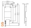 TMP-MK2 # Rögzítő elem DIN sínhez/Fém közép elem/Műanyiog DIN sín rögzítő klip/8 db csavar/TMP-MK2/DTE20/TRACO