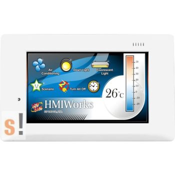   TPD-433F CR # 4.3" HMI Panel/1x RS-485/1x-RS-232/1x PoE Ethernet/USB/Modbus TCP/RTU/slim/RTC, ICP DAS