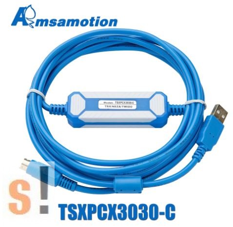 TSXPCX3030-C # PLC Programozó kábel/ Schneider Twido/ TSX /Neza sorozatú PLC Programozó kábel/ TSXPCX3030/ Amsamotion