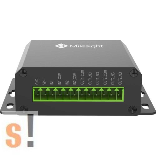 UC1114 # LoRa Távoli IO kontroller/Remote I/O Controller/2x DI digitális bemenet/2x relé kimenet RO/Milesight