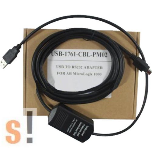 USB-1761-CBL-PM02 # Allen-Bradley Rockwell MicroLogix 1000 SERIES USB PLC programozó kábel