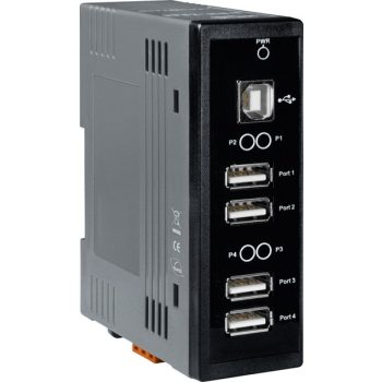   USB-2560/S CR # 4 portos ipari USB hub/ tartozék tápegység adapter, ICP DAS