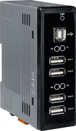 USB-2560/S CR # 4 portos ipari USB hub/ tartozék tápegység adapter, ICP DAS