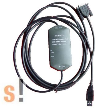   USB-MPI+ # USB programozó kábel/Siemens S7-200/300/400 sorozatú PLC-hez/6ES7972-0CB20-0XA0