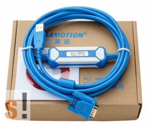 USB-PPI # Siemens Simatic S7-200 PLC programozó kábel/ USB port/ 6ES7 901-3DB30-0XA0 / Amsamotion