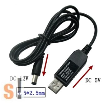   USB-TAP-12VDC # USB tápkábel/12 Vdc feszültség/1 A áramerősség /5,5 x 2,5 DC csatlakozo/SEVH