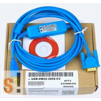   USB-XW2Z-200S-CV # USB/RS232 programozó kábel OMRON PLC-hez/CQM1/CPM2A/C200HE/HX/HG/ USB-XW2Z-200S-CV/LED kijelző/Amsamotion