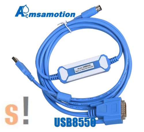 USB8550 # USB programozó kábel/adapter PANASONIC FP1/FP3/FP5 PLC + AFP1523 kábel
